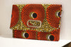Oversize African Print Envelope Clutch w/ Chain